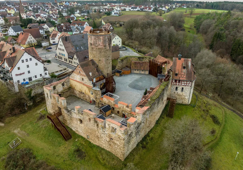 Burgruine in Burgthann, Germany